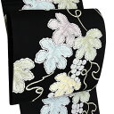 ≪20%OFF/セール≫都(みやこ)夏袋帯 黒 仕立て付き フォーマル 夏 袋帯 紗袋帯 夏袋帯 礼装用 紗 西陣織 唐織 葡萄 夏物 正絹 礼装 販売 購入 新品 仕立て込み 夏帯 fon-383