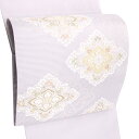 ≪15%OFF/サマーセール≫夏袋帯 薄紫 仕立て付き 志都香 フォーマル 夏 袋帯 絽袋帯 礼装用 絽 西陣織 花菱 単衣 夏物 正絹 礼装 販売 購入 新品 仕立て込み 夏帯 fon-412