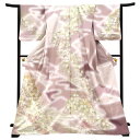 ≪15%OFFクーポンあり≫訪問着 桂由美 関芳 仕立て上がり 正絹 金彩友禅 袷 新品 販売 購入 礼装 礼装用 フォーマル 着物 結婚式 披露宴 入学式 卒業式 プレタ 灰桜色 紅藤色 辻が花 仕立て済み h-651