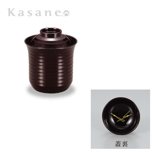 箸洗椀 溜内黒 松葉 5客セット 送料無料 日本製 吸い物椀 蓋付 和 お吸物 箸洗い