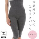 〈内絹外ウールの腹巻きパンツ(レギュラー)膝下丈〉 シルク ウール フリーサイズ レディース 秋冬 無縫製 ギフト 絹 冷えとり 温活 腹巻き 腹巻きパンツ 冷...