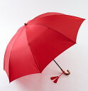 *幸せの赤い傘*WAKAO【名入れOK】◆ラミア◆センチュリーレッド(二段式折畳傘)ワカオ赤い傘【名入オプション】オーバルチャーム(+￥3300)楽天支店でのお取り扱いは終了しました