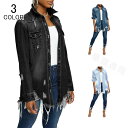デニムジャケット S/M/L/XL/2XL/3XL パーカー Gジャン レディース アウター 大きいサイズ デニム 長袖 ジージャン コート ミディアム丈 欧米...