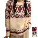 セーター クリスマス レディース 秋冬 クリスマス ニット クリスマス セーター あったかい かわいい カジュアル 長袖 トップス レッド 可愛い おしゃれ プレゼント 贈り物 aaa