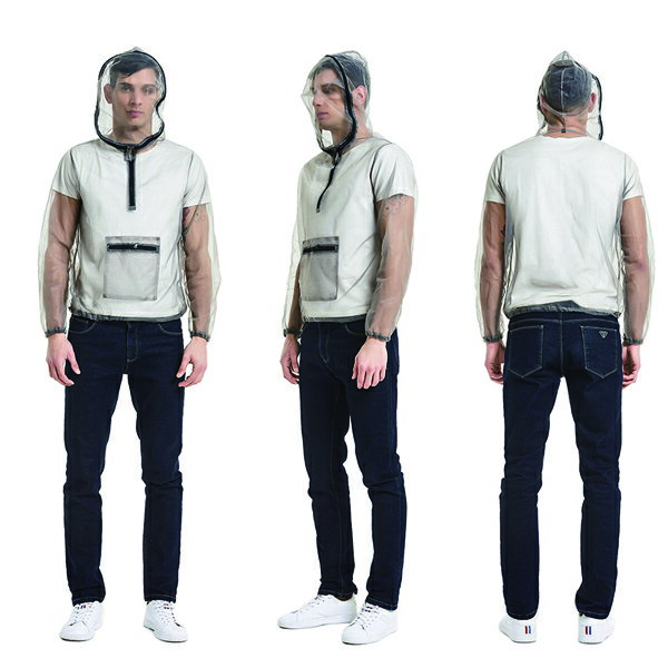 蚊除けパーカー 虫除けウェア 虫よけメッシュパーカー 畑用 採集 釣り 軽量 耐久性 速乾性 通気性 農業作用 アウトドア ジッパーポケット付き 防虫ネット 保...