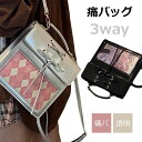 レディース 痛バッグ ショルダー ミニ バッグ ハンドバッグ トートバッグ 3WAY 痛バ 推し活 見せバッグ ガールズ ぬいぐるみ 透明 ポーチ 可愛い 缶バ...