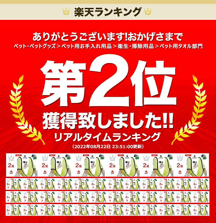 2点セット ペット用タオル 犬用タオル 猫用タオル 厚手 犬 猫 ねこ キャット 体拭...