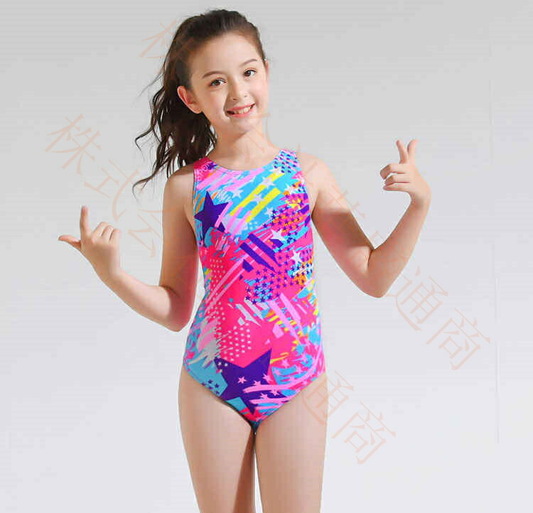水着 子供 女の子 可愛い 体型カバー キッズ水着 子供水着 スクール水着 競泳水着 競技水着 練習用 ジュニア フィットネス タンキニ 星柄 スイムウエア 女児 水遊び 海 ビーチ プール 幼稚園 保育園 小学校 メール便 kaseishop-10008646 華盛通商 サンプル画像3