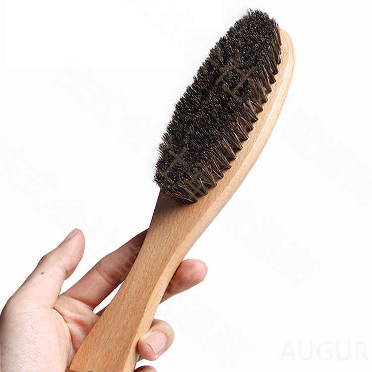 洋服ブラシ カシミヤ ブラシ スーツブラシ 冬 洋服 毛取り ブラシ 馬毛ブラシ 天然馬毛100% 毛玉ブラシ 冬用 静電除去 天然木 毛取り 靴ブラシ スーツブラシ 髪の毛 埃取り 花粉対策 おしゃれ 贈り物 ストラップ付き プレゼント