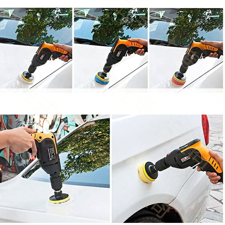 ポリッシャー バフ 22点フルセット 80mm 六角軸付き 電気ドリル インパクトドライ...
