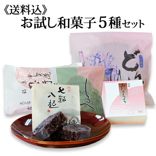 《送料無料》 5種類！色々な和菓子を少しずつお試し(袋入り商品) あす楽対応 お試し お菓子 和菓子 茶菓子 仏事 年忌…