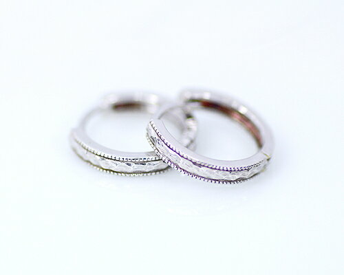 Rakuten - K18WG クロッシング ピアス