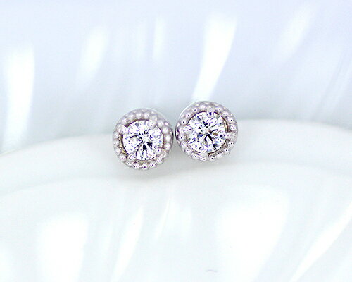 Rakuten - 【期間限定！20％OFFクーポン】K18WG　0.3ct　ダイヤモンドピアス