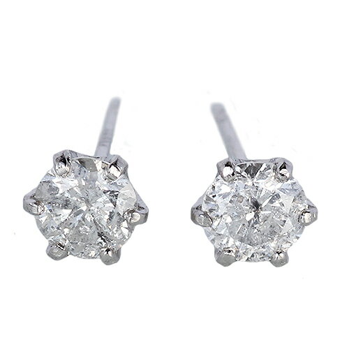 Rakuten - 0.3ct 1粒 ダイヤモンド プラチナ ピアス 天然ダイヤ スタッド