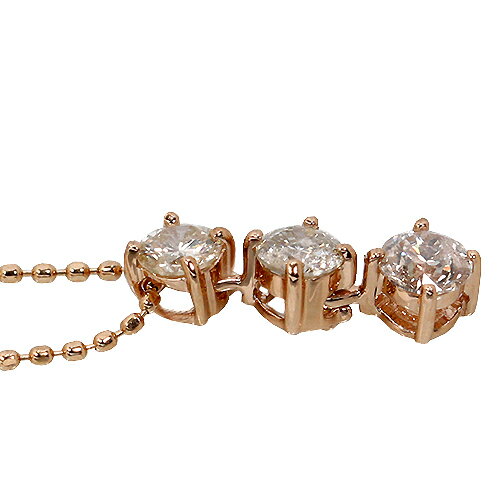 0.5ct ダイヤ ブラウンカラー 3ストーン...の紹介画像2