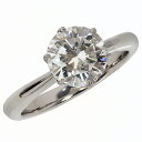 【10％OFFクーポン！5/2～5/6まで】2.0ct プラチナ ダイヤモンド 6爪 リング　(Hカラー・I1クラス・Fairカット) 鑑定書 エンゲージリング 婚約指輪 ダイヤ 指輪 天然ダイヤ 結婚 婚約 女性用 レディース ブライダルジュエリー ファッション