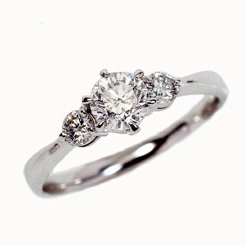 K18WG0.7ctダイヤモンド3...