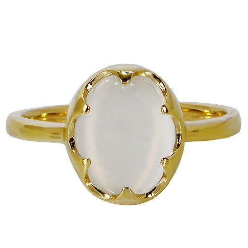 ムーンストーンリングK10WGPG...