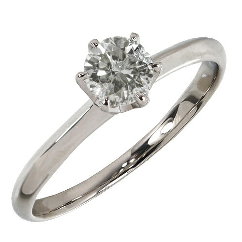 0.3ct ダイヤモンド 1粒 6爪 天然ダイヤ リング Pt900 プラチナ