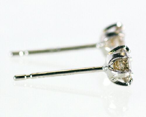 【楽天市場】K18/WG/PG 0.4ct 1粒ブラウンダイヤピアス：KASHIMA