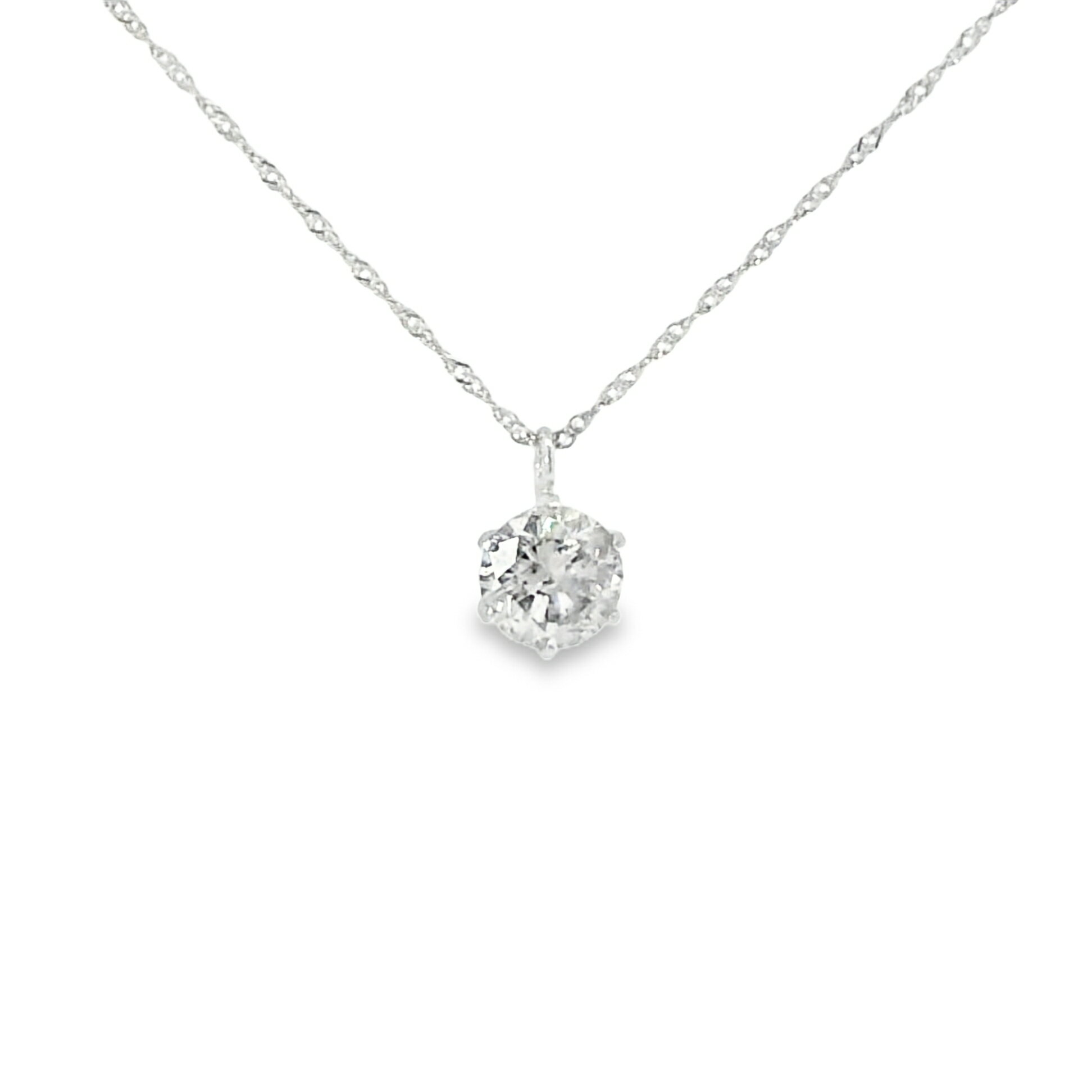 Rakuten - 【日本製・6本爪】Pt900 ダイヤモンドペンダント 0.5ct｜ブラウン系シャンパンカラー・Iクラス相当｜Pt850スクリューチェーン｜ケース付き