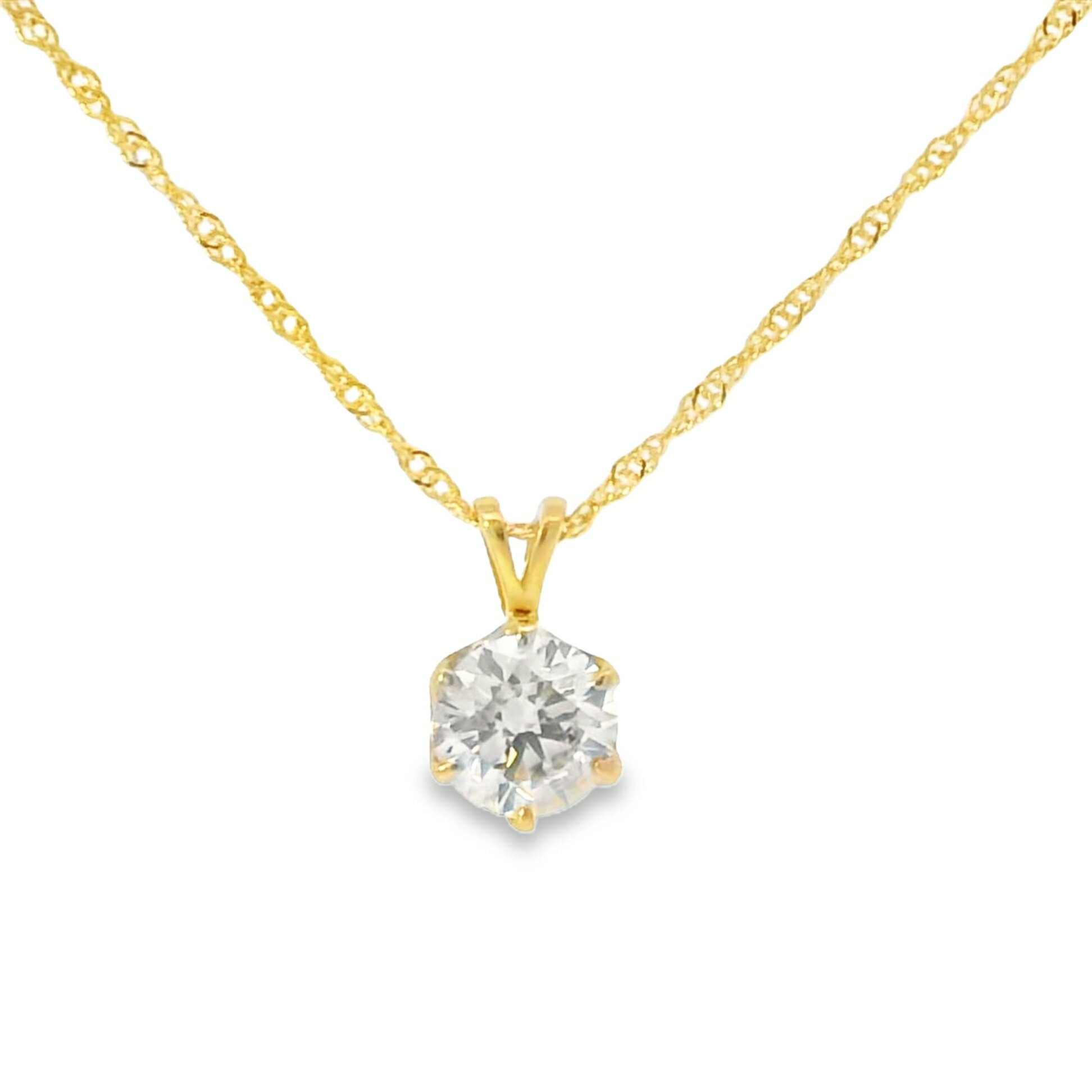 Rakuten - 【日本製】K24 純金 ダイヤモンドペンダント 1ct｜シャンパンカラー・Iクラス相当｜純金スクリューチェーン｜造幣局刻印入り｜ケース付き