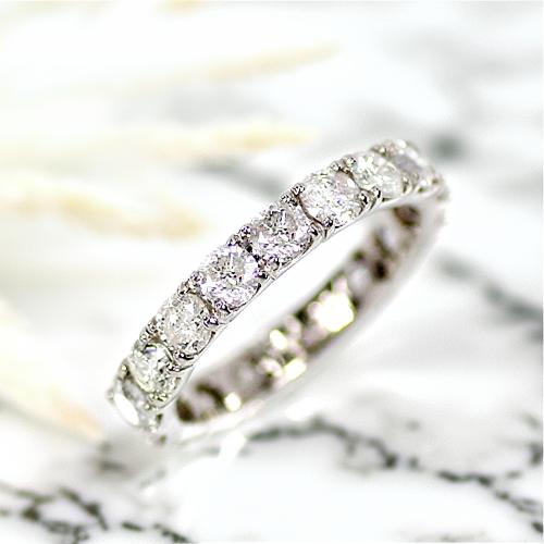 Rakuten - 2.0ct ダイヤモンド エタニティ リング プラチナ 鑑別書 Pt900