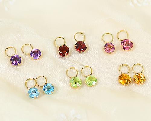 チャーム ピアスチャーム ガーネッ�