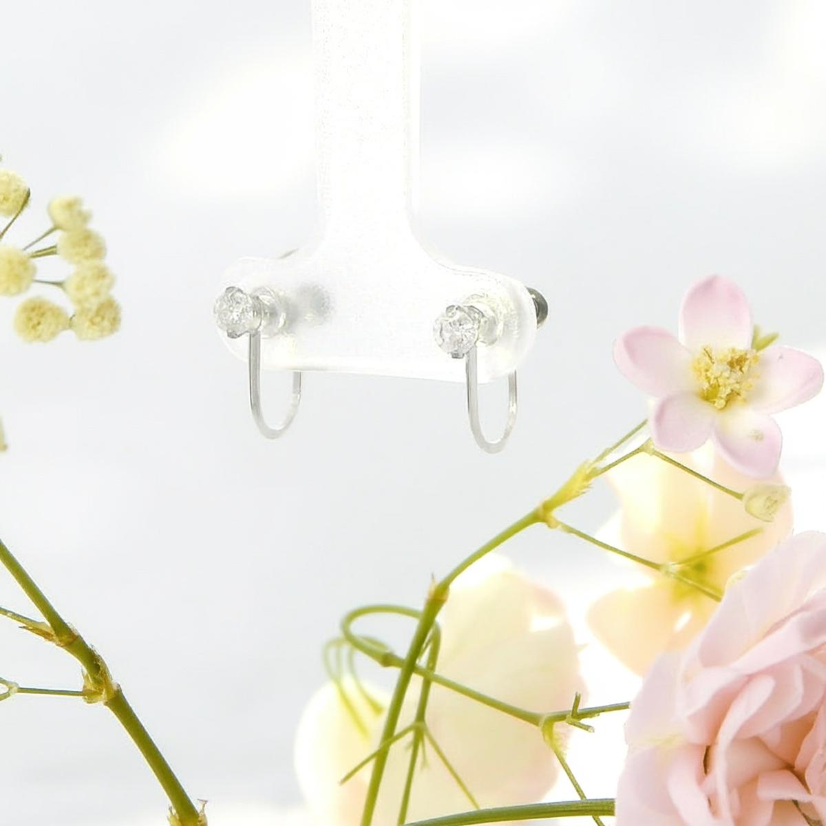 Pt900 ダイヤモンドイヤリング 0.2ct（Hカラー程度・Iクラス相当）｜ネジ式｜プラチナ900｜上品ミニマルデザイン｜品質保証書付き