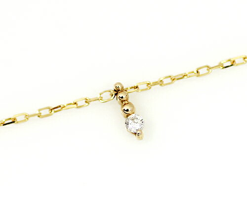 Gold - K10/WG/PG　ダイヤモンドチャームブレスレット