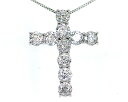 Pt900 1.5ct ダイヤモンド クロス ペンダント 鑑別書(4)