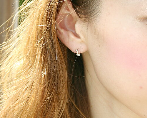 【期間限定！最大100％Pバック！】K14WG　ブルームーンストーン　ピアス