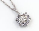1.7ct プラチナ ダイヤモンド 6爪 ペンダント (Hカラー・I1クラス・Fairカット) 鑑定書 ネックレス ダイヤ 天然ダイヤ 女性用 レディース ファッション(4)