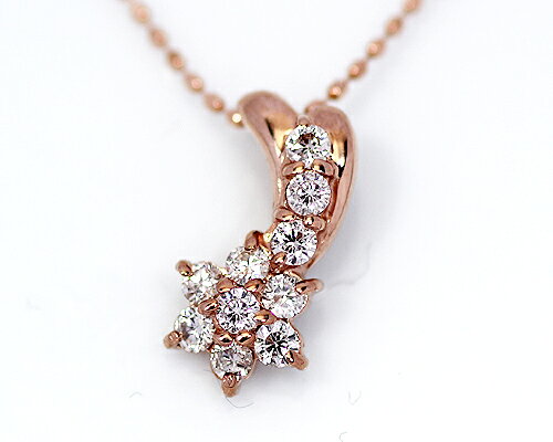 鑽石 - K18PG　0.25ctダイヤスィートテンペンダント