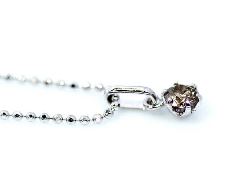 K18WG台 0.15ct ブラウン ダイヤモ...の紹介画像2