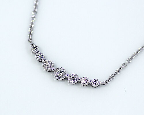 Rakuten - K10/WG/PG　0.35ct　ダイヤモンド7ストーンペンダント