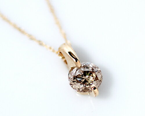 SWAROVSKI - K18　0.5ct　ブラウンダイヤモンドペンダント