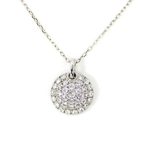 Rakuten - Pt900 0.45ct ダイヤ ペンダント パヴェ ネックレス