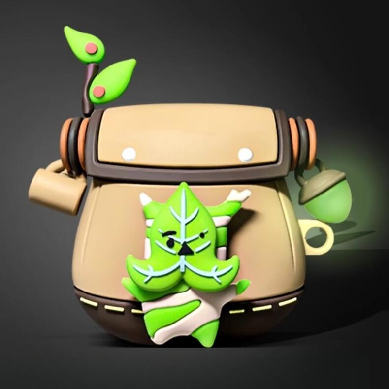 【送料無料】ベージュ色のリュック形ゼルダの伝説AirPods用保護カバー 6サイズ ゲームAirPodsケース イヤホン保護ケース 夜光効果 面白いAirPod...