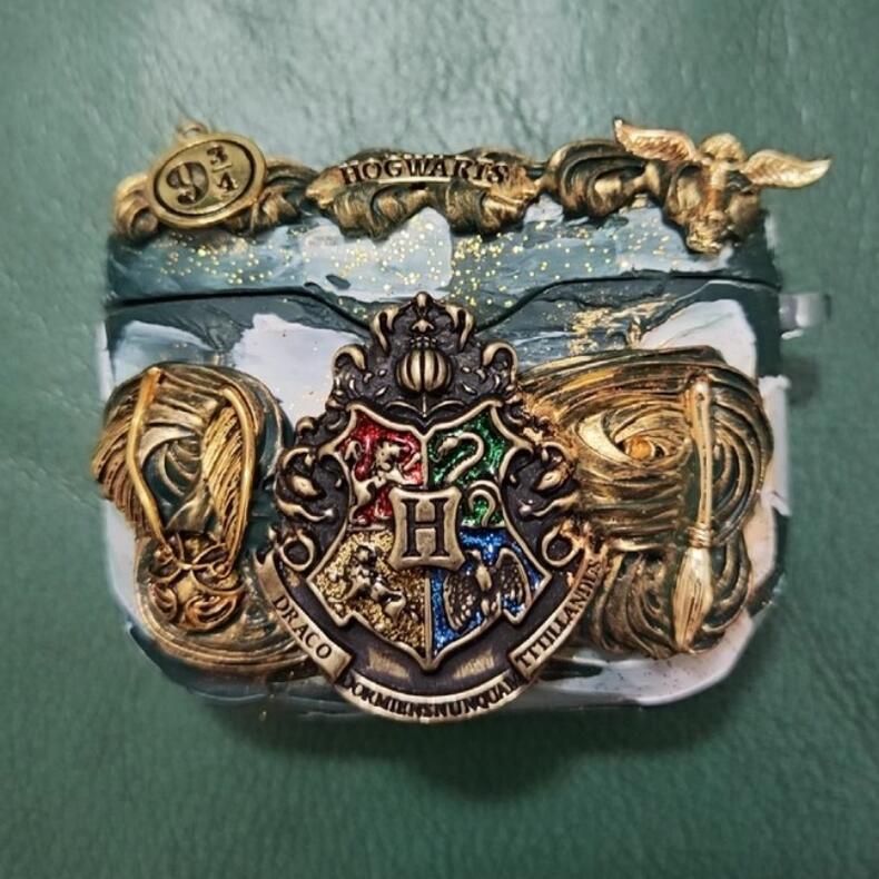 【送料無料】HP魔法学院スタイルAirPods用保護カバー 5種類 6サイズ アニメAirPodsケース イヤホン保護ケース 魔法使い ウィザード 面白いAir...