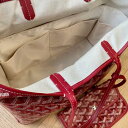 Goyard Medium/Large ゴヤール ミディアム/ラージ インナーバッグ 白 防水性よい 色落ちにくい 耐摩耗性良い 洗濯やすい 軽い 支持性よい 超狭辺デザイン ナイロン製 バッグインバッグ 手作り ハンドバッグインナーバッグ(4)