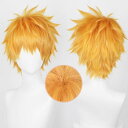 コスプレ 黒崎一護 くろさきいちご ブリーチ BLEACH コスプレウィグ ウィッグ かつら ウィッグネット付き オレンジ色の短髪