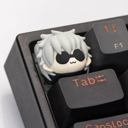 呪術廻戦 五条悟 個性キーキャップ メカニカルキーボード用 カスタムキーキャップ 手作りキーキャップ 呪術廻戦 五条悟 個性キーキャップ メカニカルキーボード用 カスタムキーキャップ 手作りキーキャップ