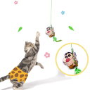 【送料無料】原始時代のしんちゃん模様猫じゃらし ペット用おもちゃ ペットリラックス 猫じゃらし ペット知育玩具 運動不足解消 快適 面白い クレヨンしんちゃんお...