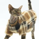 【送料無料】猫服 猫ウェア ペット服 ネコ 両面ウールレトロチェック柄猫ベスト 2色 茶色 緑 スフィンクス デボンレックス 猫綿服 ベスト 保温 ふわふわ 柔...