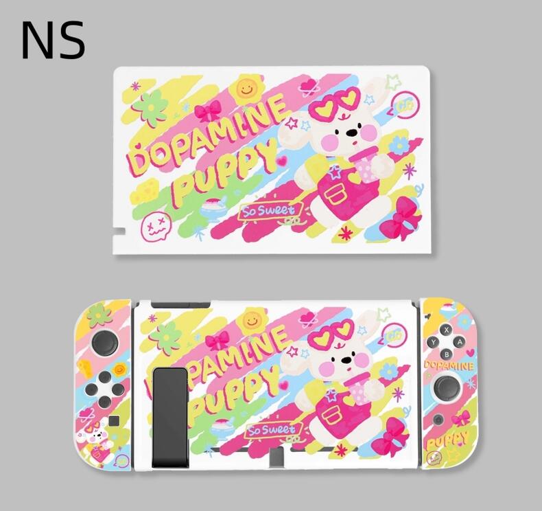 【送料無料】Nintendo Switch Switchカバー Joy-Conカバー ドーパミン犬 可愛いアクセサリー 分体式設計 プレゼント 極上の手触り 全面保護 指紋防止 衝撃吸収 擦り傷防止 耐久性 着脱簡単 取り外し可能 おしゃれ 人気 Switch本体つきません