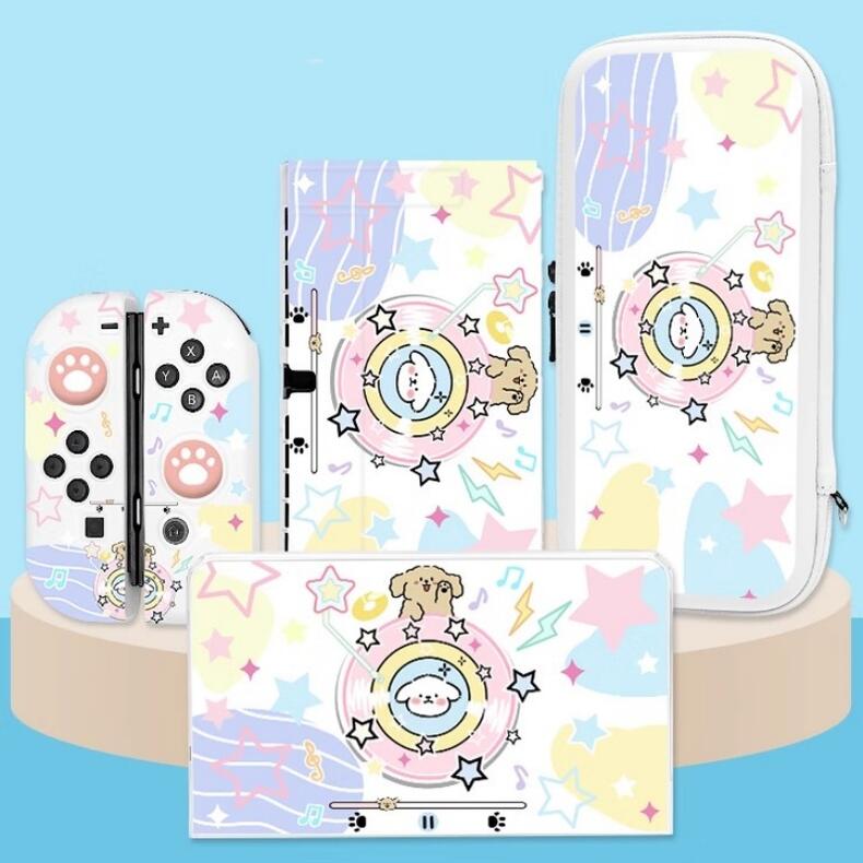 【送料無料】Nintendo Switch OLED Lite収納バッグ 犬ちゃんのいい夢Switch保護バッグ 3種類 犬模様Switchバッグ アニメ かわいいアニメキャラクターSwitch収納バッグ 犬柄ゲーム機収納バッグ かわいい Switch本体つきません