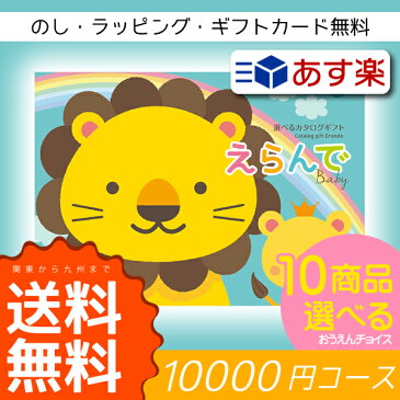 【送料無料サービス地域 関東〜九州】Erande えらんで カタログギフト 10000円コースアイテム10個えらべるセット！●出産祝い専用カタログギフト