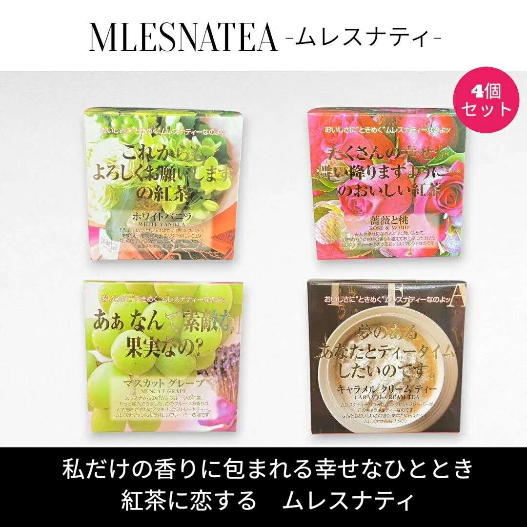 Straight - [正規販売店]ムレスナティー キューブBOX　これからもよろしくお願いしますの紅茶　他　4種類まとめ売り　計44包