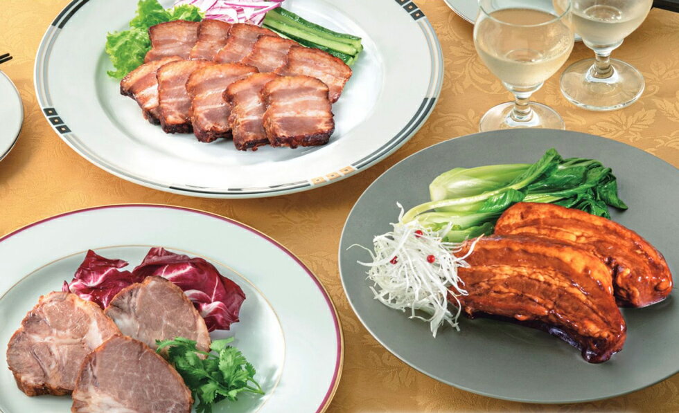 プリマハム 「ワキヤ 一笑美茶樓」シェフ脇屋友詞監修 恵味の黒豚 焼豚 肩ロース煮豚 豚角煮ギフト[KW-80]【冷凍】(4)